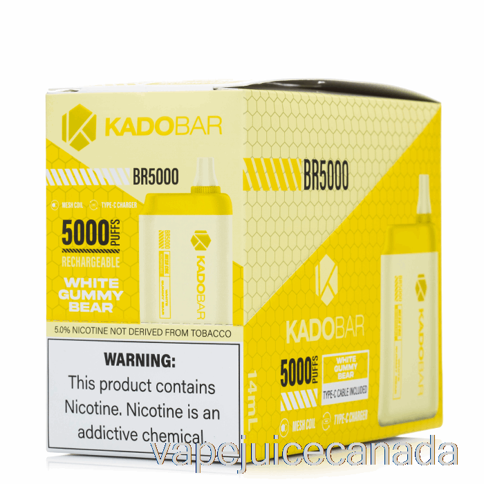 Vape Juice [5-Pack] Kado Bar BR5000 Disposable